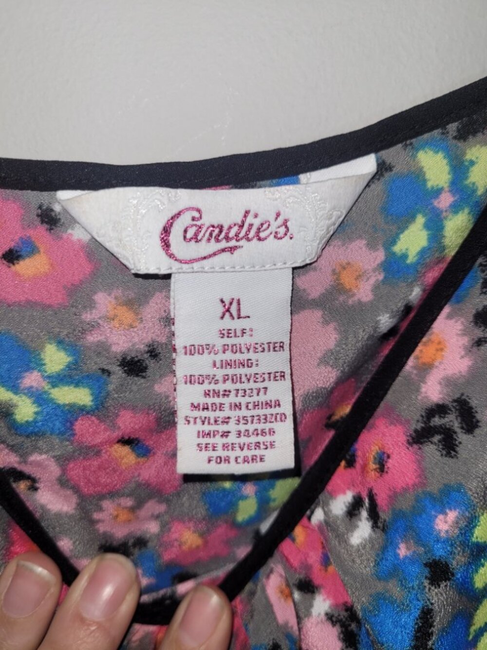 Candies Floral Dress Size XL Juniors - Picture 4 of 4